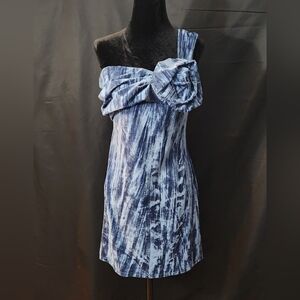 Urban Outfitters Dahlia Rosette Velvet Mini Dress